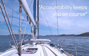 sailboat- - accountability keeps you on course
