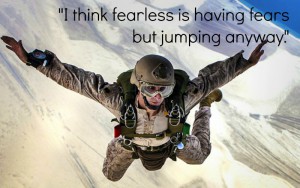 skydiving- deal with fear - text